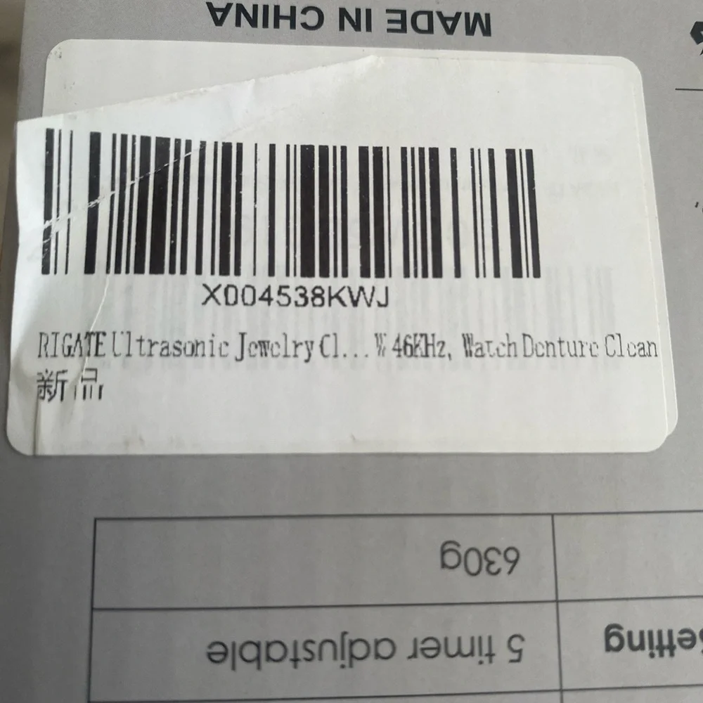White Digital Ultrasonic Cleaner with LED Display